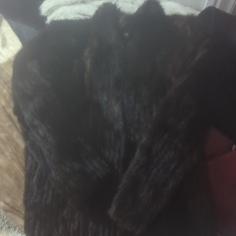Elegant Black Fur Coat